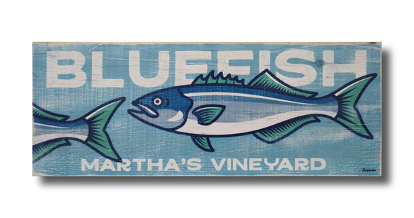 bluefish wood sign