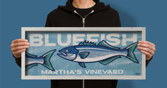 bluefish wood sign