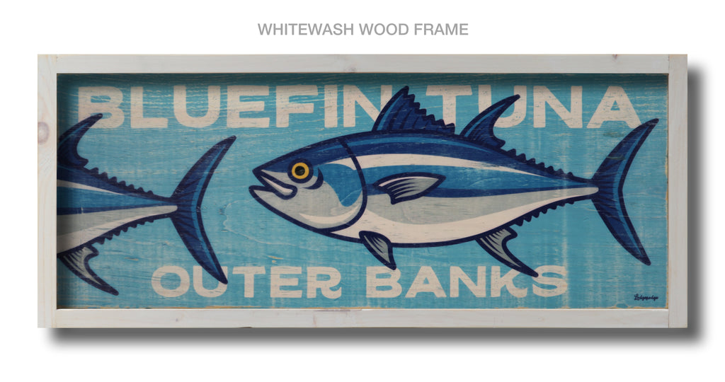 bluefin tuna wood sign
