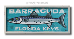 barracuda wood sign