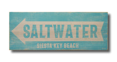 saltwater wood sign