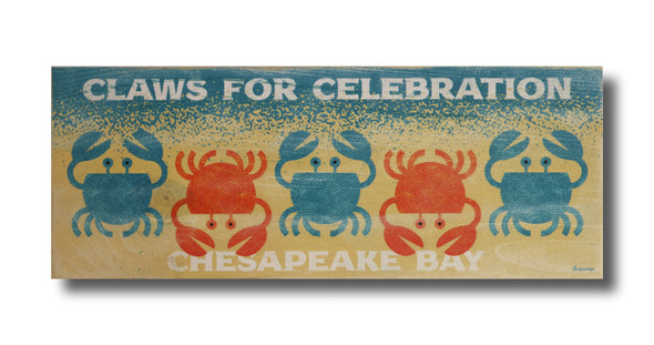 claws for celebration wood sign