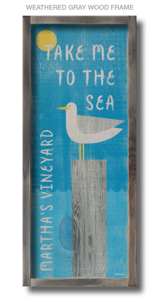 seagull wood sign