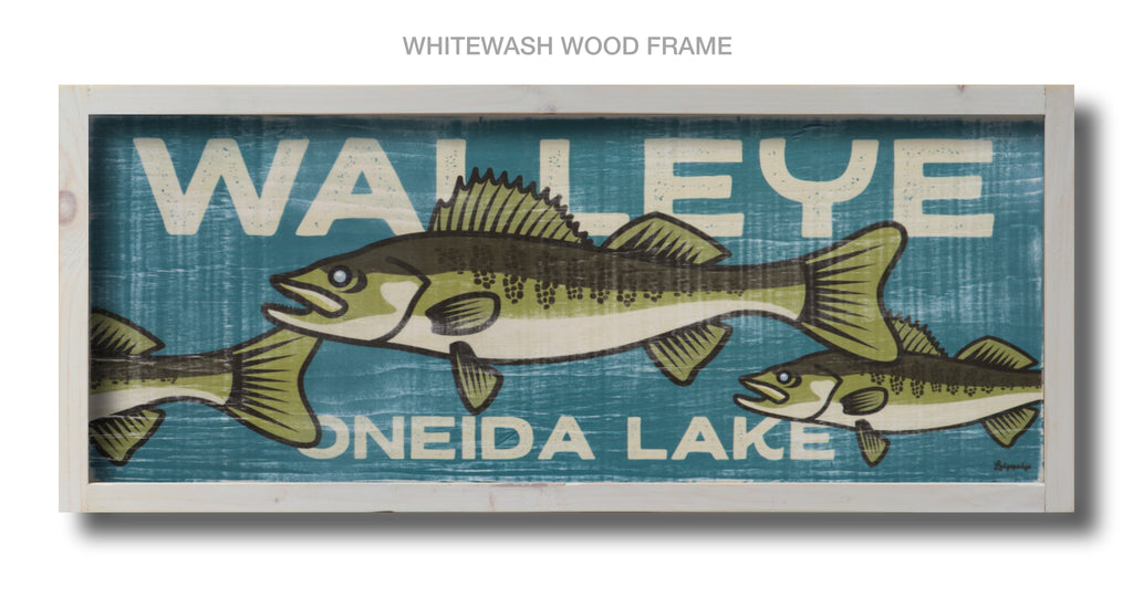 walleye wood sign