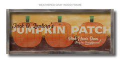 pumpkin patch wood sign