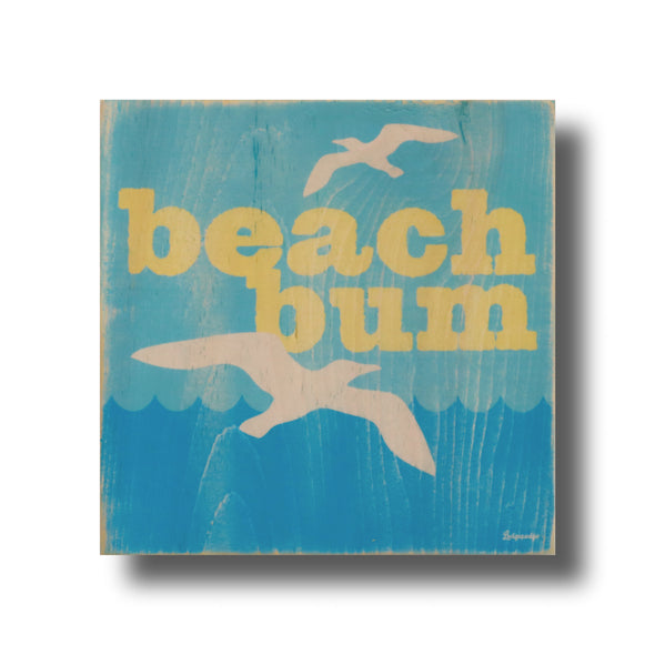 beach bum wood sign