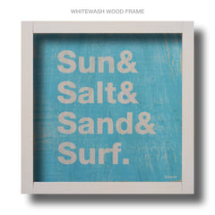 sun salt wood sign