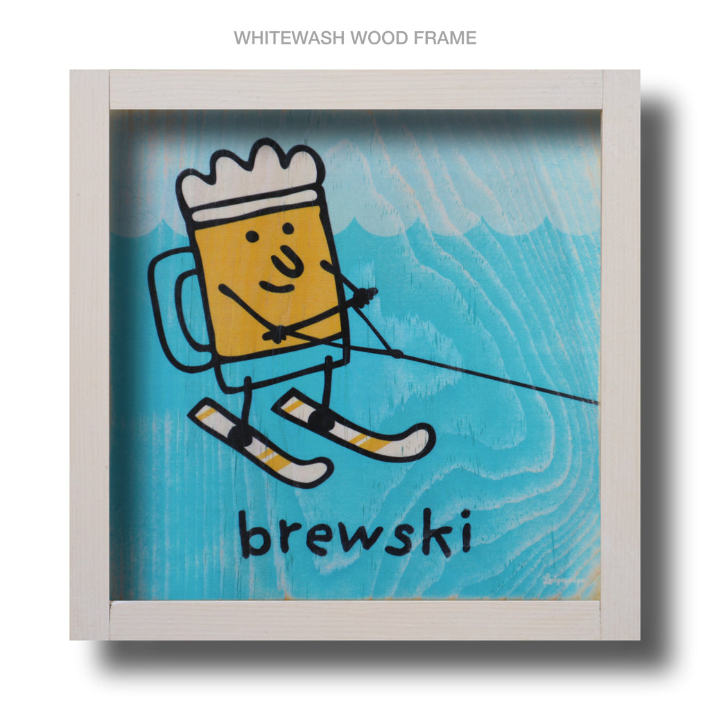 brewski water wood sign